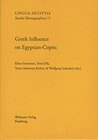 Buchcover Greek Influence on Egyptian-Coptic