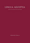 Buchcover Lingua Aegyptia Bd. 30 (2022)