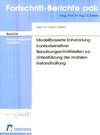 Buchcover Modellbasierte Entwicklung kontextsensitiver Benutzungsschnittstellen zur Unterstützung der mobilen Instandhaltung