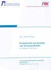 Buchcover Produktivität und Qualität von Serviceprodukten