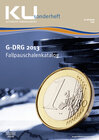 Buchcover G-DRG Fallpauschalenkatalog 2013