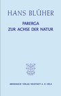 Buchcover Parerga zur Achse der Natur