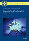 Buchcover Wissenschaft und Forschung (2017) - Softcover