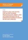 Buchcover Studie - Ermittlung von Zeiten für die mittelbare pädagogische Arbeit und Leistungstätigkeiten in Kindertageseinrichtung