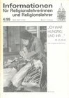 Buchcover Ich war hungrig; und ihr... (Mt 25,35;42)