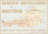 Buchcover Whisky Distilleries Austria - Tasting Map 34x24cm