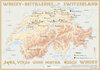 Buchcover Whisky Distilleries Switzerland - Tasting Map 34x24cm