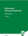 Buchcover Sächsisches Kommunalwahlrecht