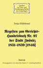 Buchcover Regesten zum Gerichts-Handelsbuch Nr. 97 der Stadt Zwönitz 1831–1839 [1846]
