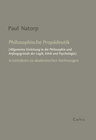Buchcover Philosophische Propädeutik