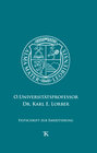 Buchcover O.Universitätsprofessor Dr. Karl E. Lorber – Festschrift zur Emeritierung
