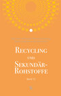 Buchcover Recycling und Sekundärrohstoffe, Band 13