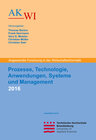 Buchcover Prozesse, Technologie, Anwendungen, Systeme und Management 2016