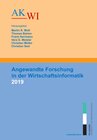 Buchcover Angewandte Forschung in der Wirtschaftsinformatik 2019