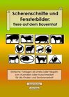 Buchcover Scherenschnitte und Fensterbilder: Tiere auf dem Bauernhof
