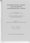Buchcover Biographisches Lexikon zur Geschichte der böhmischen Länder. Band IV, Lieferung 6.