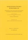 Buchcover Sudetendeutsches Wörterbuch. Wörterbuch der deutschen Mundarten in Böhmen und Mähren-Schlesien