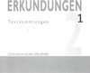 Buchcover ERKUNDUNGEN 1