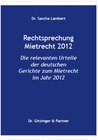 Buchcover Rechtsprechung Mietrecht 2012