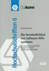 Buchcover Die Verständlichkeit von Software-Hilfesystemen
