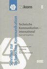 Buchcover Technische Kommunikation - international