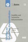 Buchcover Usability und Technische Dokumentation