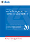 Buchcover Anforderungen an die Terminologieextraktion