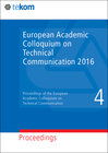 Buchcover European Academic Colloquium on Technical Communication Volume 4, 2016