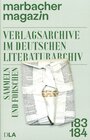 Buchcover Verlagsarchive im Deutschen Literaturarchiv