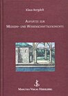 Buchcover Aufsätze zur Medizin- und Wissenschaftsgeschichte