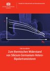 Buchcover Zum thermischen Widerstand von Silicium-Germanium-Hetero-Bipolartransistoren