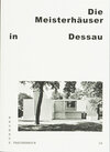 Buchcover Die Meisterhäuser in Dessau