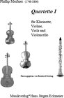 Buchcover Quartetto I für Klarinette in B, Violine, Viola und Violoncello.