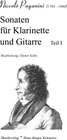 Buchcover Paganini, Niccoló (1782 - 1840): Sonaten für Klarinette und Gitarre Teil I