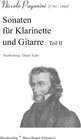 Buchcover Paganini, Niccoló (1782 - 1840): Sonaten für Klarinette und Gitarre Teil II