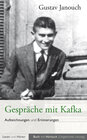 Buchcover Gespräche mit Kafka