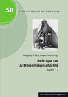 Buchcover Beiträge zur Astronomiegeschichte. Band 12