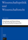 Buchcover Entstehung und Entwicklung des Hochschulbefristungsrechts