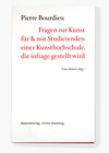 Buchcover Pierre Bourdieu