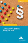 Buchcover Aushangpflichtige Gesetze 2025