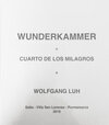 Buchcover Wunderkammer - Cuarto de los Milagros