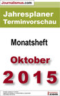 Buchcover Jahresplaner Terminvorschau – Monatsheft Oktober 2015