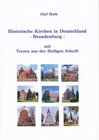 Buchcover Historische Kirchen in Deutschland - Brandenburg - mit Texten aus der Heiligen Schrift