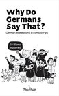 Buchcover Why Do Germans Say That? German expressions in comic strips. 50 idioms explained.