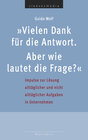 Buchcover Vielen Dank für die Antwort. Aber wie lautet die Frage?