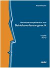 Buchcover Rechtsprechungsübersicht zum BetrVR