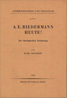 Buchcover A. E. Biedermann heute!