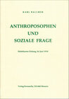 Buchcover Anthroposophen und soziale Frage