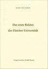 Buchcover Der erste Rektor der Zürcher Universität