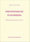 Buchcover Philosophische Plaudereien, minima contra gentiles (frei nach Thomas von Aquino)